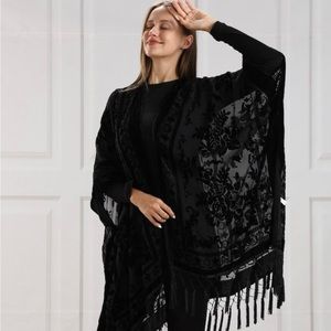 Velvet Burnout Lace Kimono